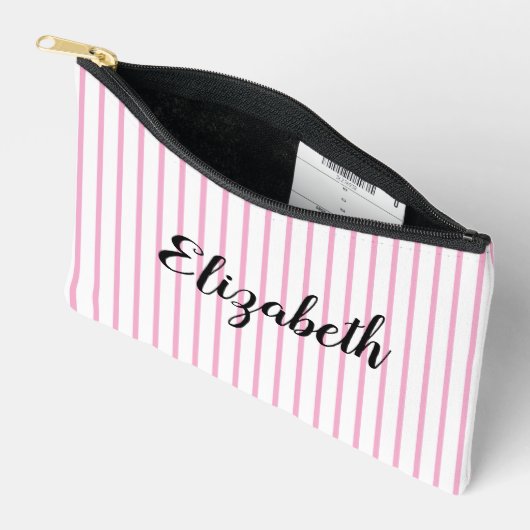 Monogrammed Toilettas, make-up tas, bruidsmeisje Etui (Open)