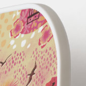 Monogrammed Tropical Paradise Pink Pickleball Paddle (Links Detail)