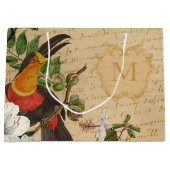 Monogrammed Tropical Toucan Groot Cadeauzakje (Voorkant)