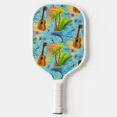 Monogrammed Tropisch paradijs helder Pickleball Paddle (Achterkant)