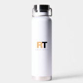 Monogrammed Two Tone Personalized Waterfles (Achterkant)