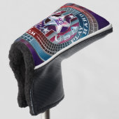 Monogrammed USA Golf Head Hoesje Golfheadcover (3/4 voorkant)