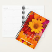 Monogrammed Vibrant Daisies Planner (Display)