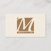 Monogrammed Visitekaartje voor beroepsbeoefenaren (Achterkant)