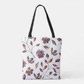 Monogrammed Waterverf Floral Canvas tas (Achterkant)