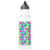 Monogrammed Waterverf Flowers Waterfles (Links)