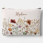 Monogrammed Waterverf Wildflower  Bloemen Etui (Voorkant)