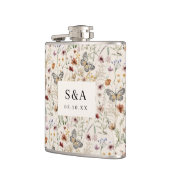 Monogrammed Wedding Flask Heupfles (Links)