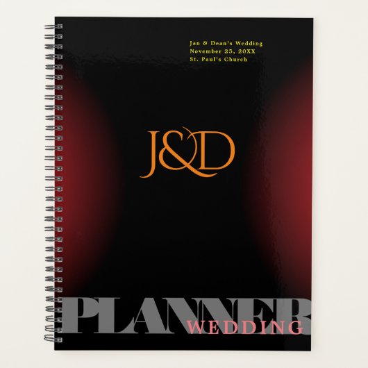Monogrammed Wedding Planner (Voorkant)