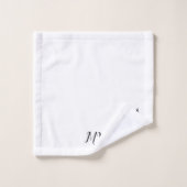 Monogrammed Whale Design Bad Handdoek (Wasdoekje)