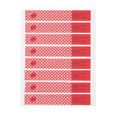 Monogrammed White en Red Polka Dot Wedding (Vel)