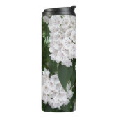 Monogrammed White Mountain Laurel Bottle Thermosbeker (Gedraaid links)