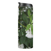 Monogrammed White Mountain Laurel Bottle Thermosbeker (Geroteerd rechts)