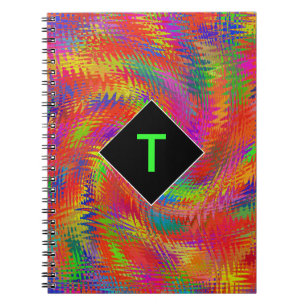 Monogrammed Woven Rainbow Notitieboek
