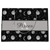 Monogrammed Zodiac Moon Gift Bag Groot Cadeauzakje (Voorkant)