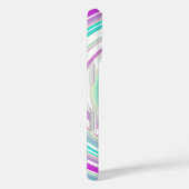 Monogrammen Abstract Paars en Blauwgroen zwijn Case-Mate iPhone Case (Achterkant / Rechts)