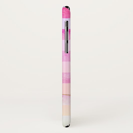 Monogrammen Abstracte geelstropen in Waterverf C Case-Mate iPhone Case (Achterkant/links)