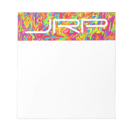  monogrammen Abstracte wervelkolom Notitieblok