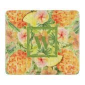 Monogrammen anananas snijplank (Voorkant)