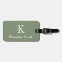 Monogrammen Avontuur Wachten op Sage Green Gift Fa
