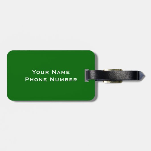 Monogrammen Bagagelabel (Achterkant horizontaal)