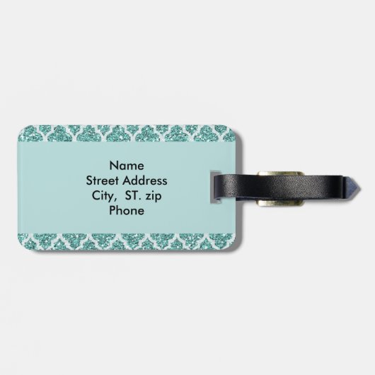 Monogrammen Bagagelabel (Achterkant horizontaal)