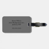 Monogrammen Bagagelabel (Achterkant horizontaal)