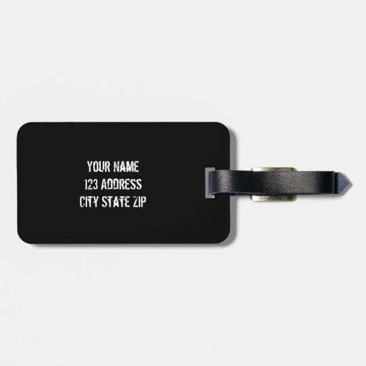 Monogrammen bagagelabel | Pixelkamouflage (Achterkant horizontaal)