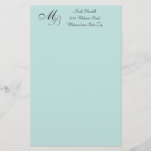 Monogrammen Briefpapier (Voorkant)