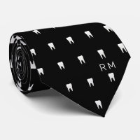 Monogrammen Dentist Orthodontist Tooth Pattern