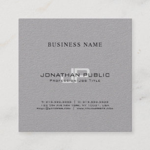 Monogrammen Eenvoudig Chic Plain Luxury Trendy Des Vierkante Visitekaartje