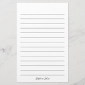Monogrammen Elegant Briefpapier (Achterkant)