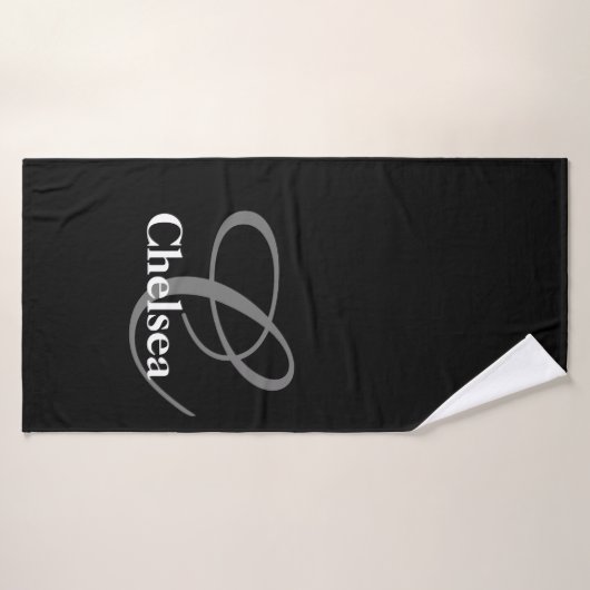 Monogrammen en gepersonaliseerd badhanddoek (Badhanddoek)