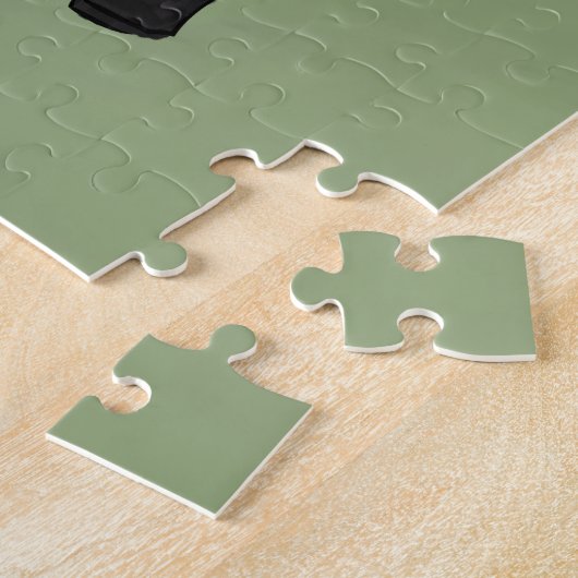 Monogrammen golfkunst legpuzzel (Zijkant)