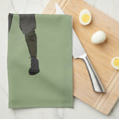 Monogrammen golfkunst theedoek (Quarter Fold)