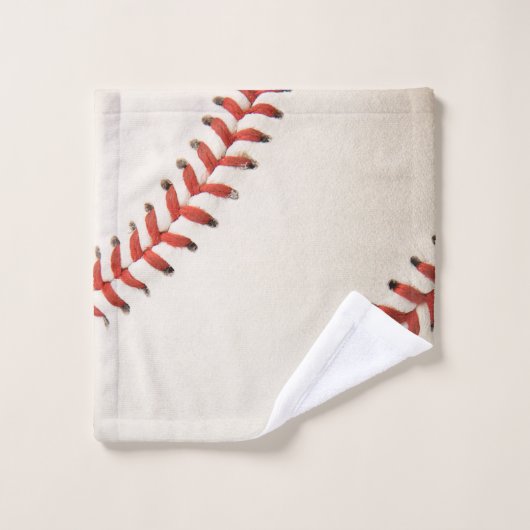 Monogrammen: honkbalbadjas bad handdoek (Wasdoekje)