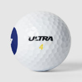 Monogrammen Kies uw kleurenachtergrond Golfballen (Logo)