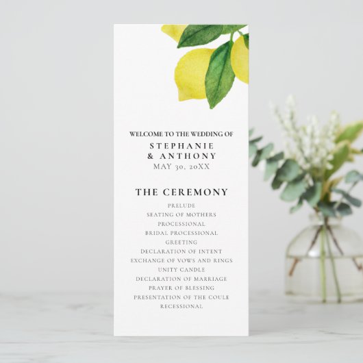 Monogrammen Lemon Branch Greenery De perfecte matc Programma (Staand voorkant)