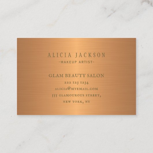 Monogrammen modern, uniek abstract patroon visitekaartje (Achterkant)