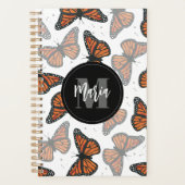Monogrammen moderne, eenvoudige butterflies planner (Voorkant)