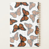 Monogrammen moderne, eenvoudige butterflies planner (Achterkant)