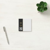 Monogrammen Naam & Moderne Handtekening / QR-code Post-it® Notes (Kantoor)