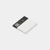 Monogrammen Naam & Moderne Handtekening / QR-code Post-it® Notes (Schuin)