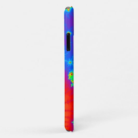 Monogrammen regenbooggradiënt Spirale fractal Case-Mate iPhone Case (Achterkant/rechts)