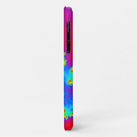 Monogrammen regenbooggradiënt Spirale fractal Case-Mate iPhone Case (Achterkant/links)