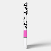 Monogrammen roze zwarte witte zirls Damask Case-Mate iPhone Case (Achterkant / Rechts)