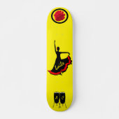 Monogrammen Spaans Patineta "Baile" Skateboard (Voorkant)