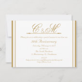 Monogrammen uitnodiging voor het Jubileum van het  (Voorkant)