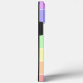 Monogrammen van aangepaste naam — Regenboogstripes Case-Mate iPhone Case (Achterkant / Rechts)