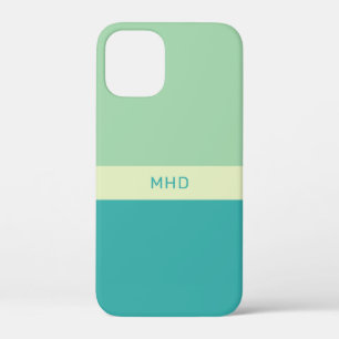 Monogrammen van de Telefoon van de Blokken van de iPhone 12 Mini Hoesje
